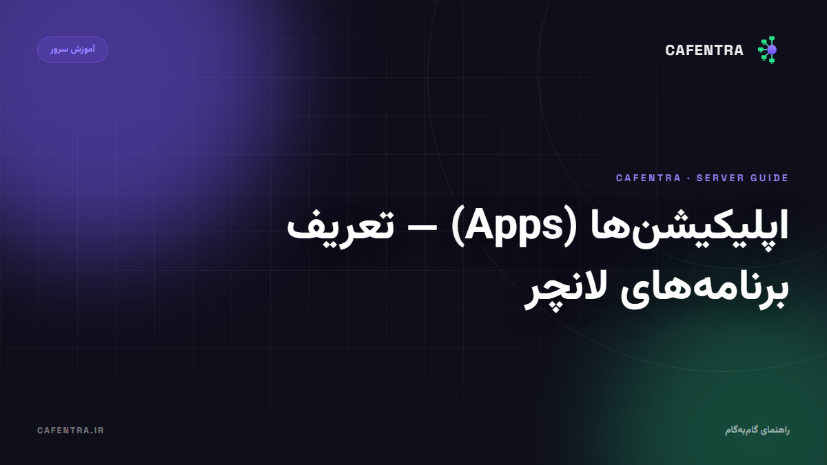 اپلیکیشن‌ها (Apps) — تعریف برنامه‌های لانچر