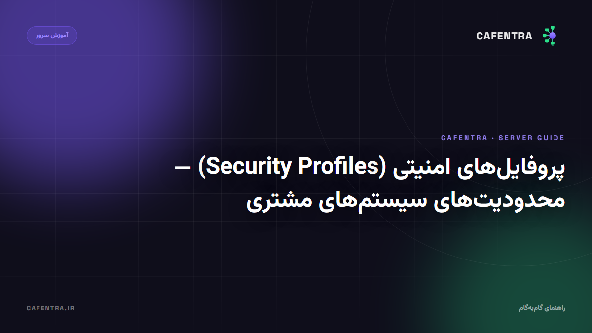 پروفایل‌های امنیتی (Security Profiles) — محدودیت‌های سیستم‌های مشتری